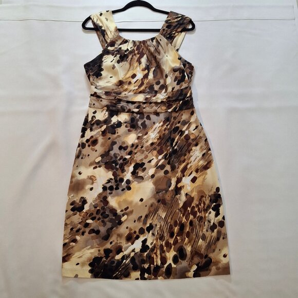 eConnected Apparel Satin Cotton Halter Dress Size M Colorful Breathable - Picture 1 of 16